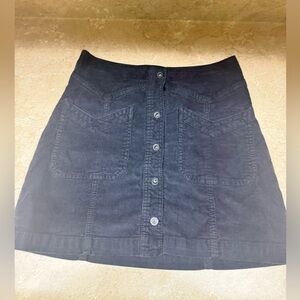 Free People Dark corduroy Mini Skirt